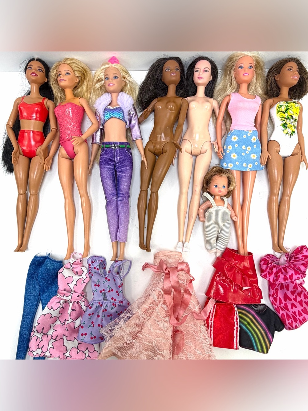 Barbie Doll Lot Mattel Fashionistas Dolls Clothes OOAK TLC Mixed Lot